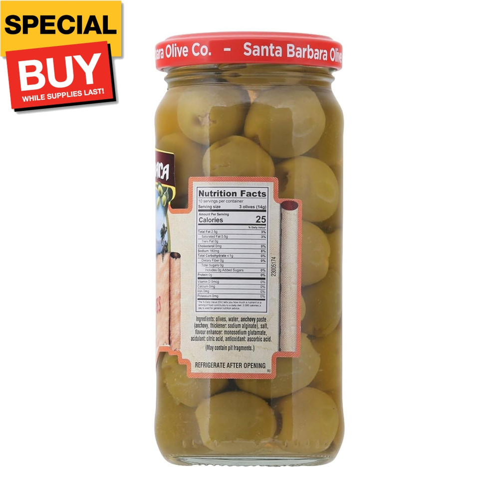 Olive Anchovy Stuffed Olives, 5 oz