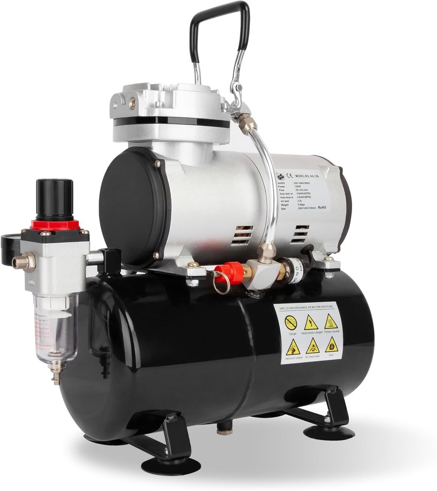 Airbrush Compressor,High-performance Single-Piston Oil-free Mini Compressor