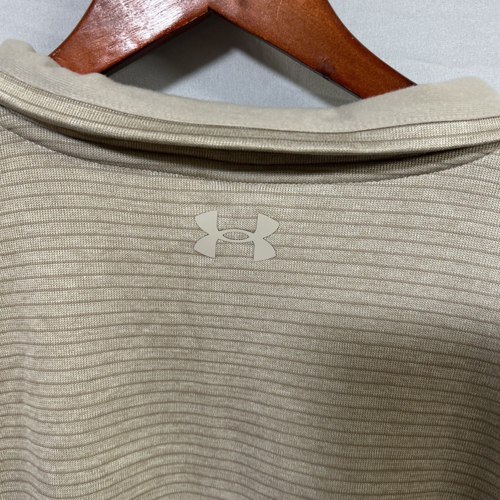 Under Armour Golf Storm 1/4 Zip Pullover 3XLT Tan ColdGear EUC
