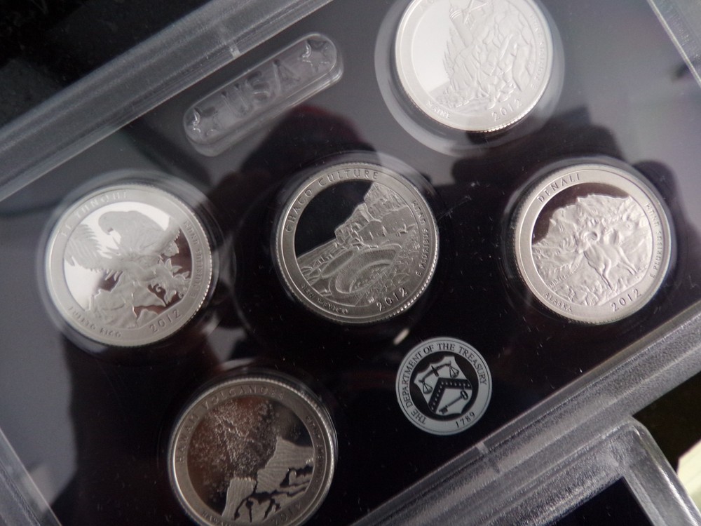 2012 s Silver Proof Set. Penny has nice Red Tint,