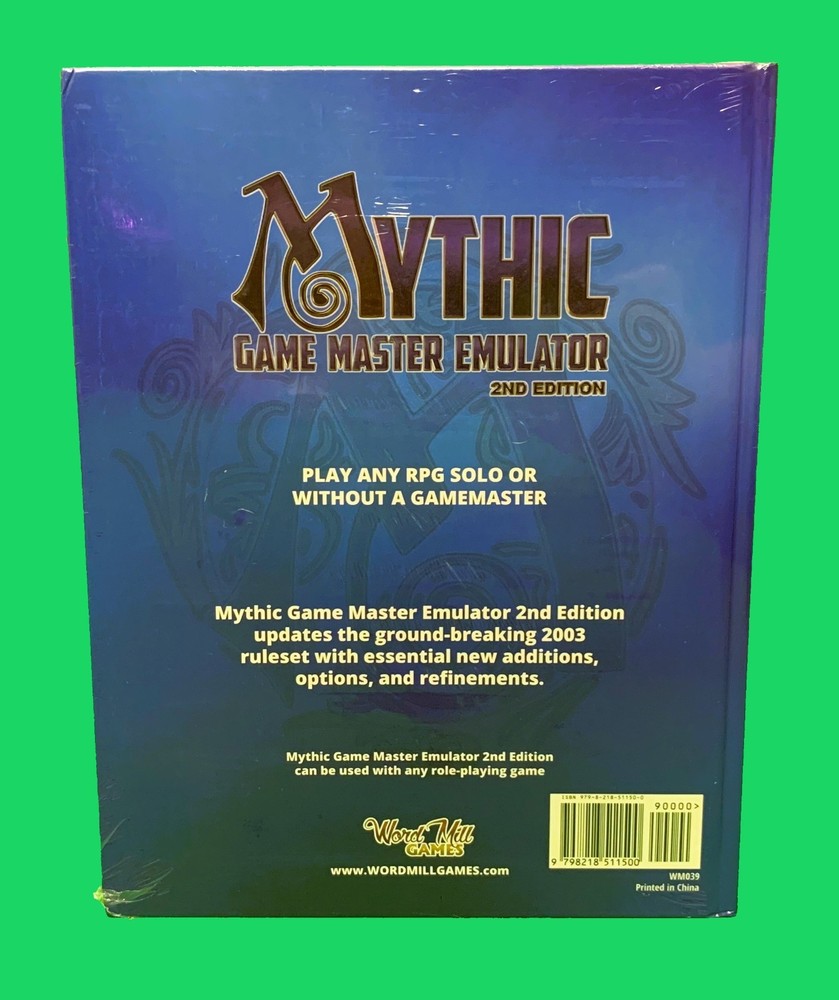 Mythic Game Master Emulator Second Edition (Hardcover) New, Sealed