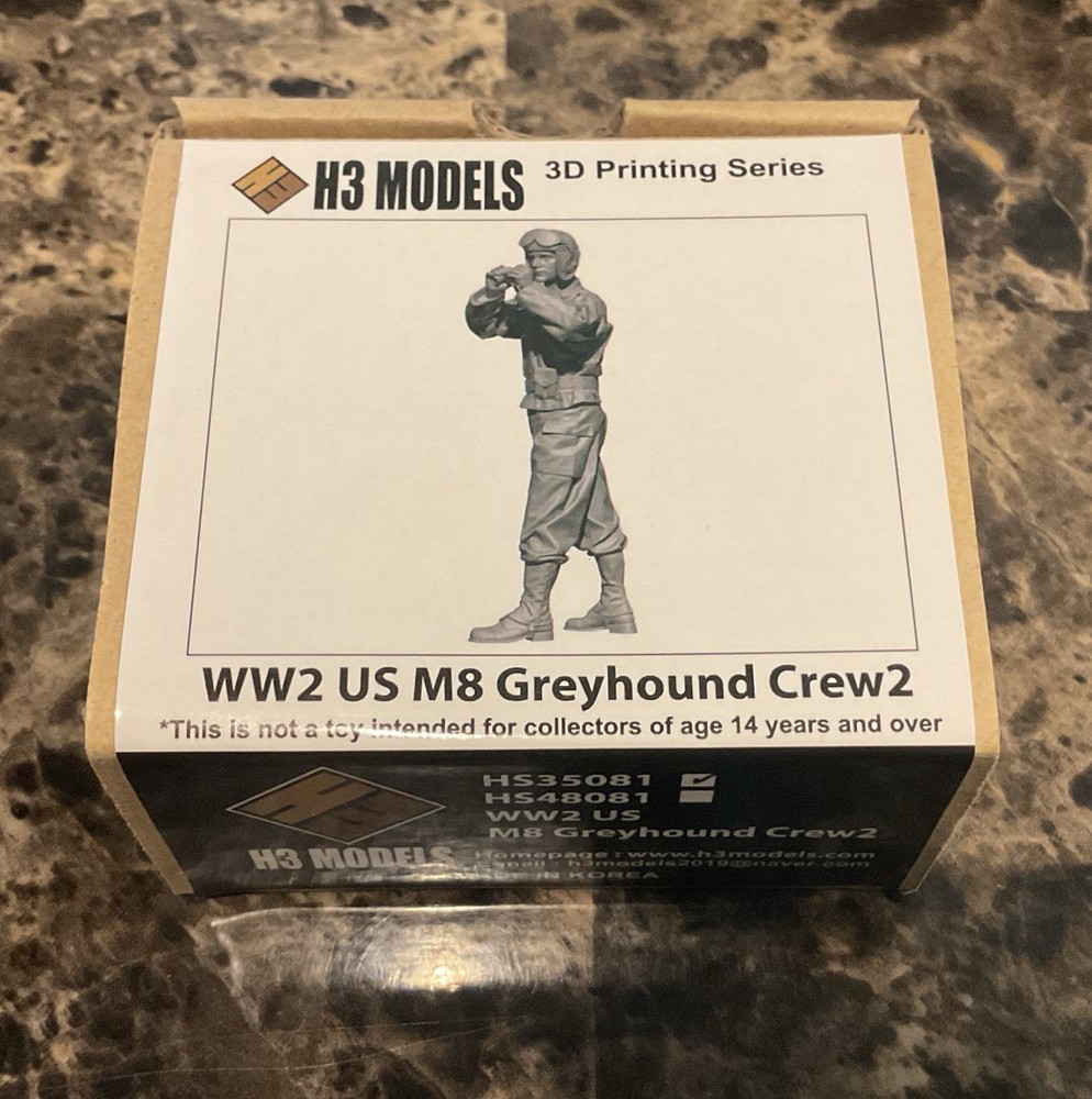 1/35 H3 Models #35081 WW2 US M8 Greyhound Crew2