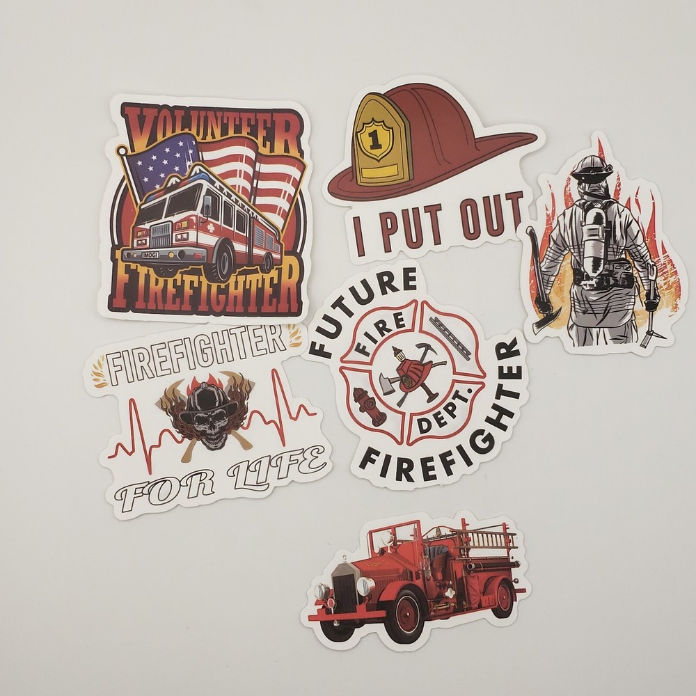 Firefighter Stickers Qty 52 Good Quality