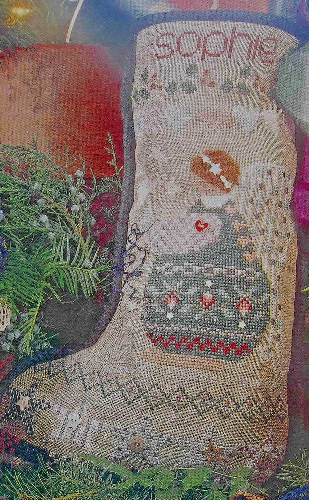 Shepherd's Bush Cross Stitch Pattern Leaflet: SOPHIE'S STOCKING