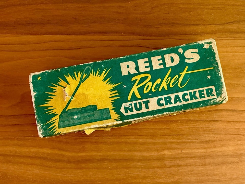 Reed's Rocket Nut Cracker With Original Box 1960, Functioning, MCM Kitchen Tool