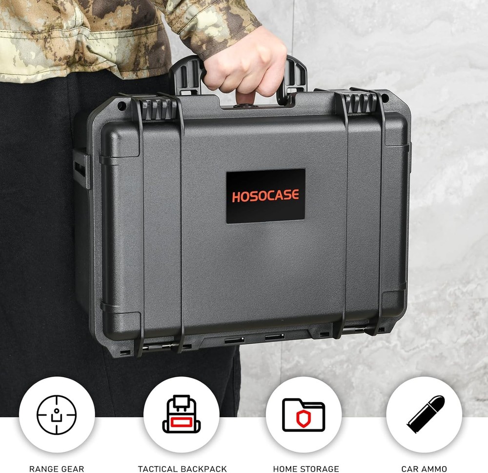 9mm Ammo Box Storage Case Waterproof Ammo Case Organizer Durable Ammunition