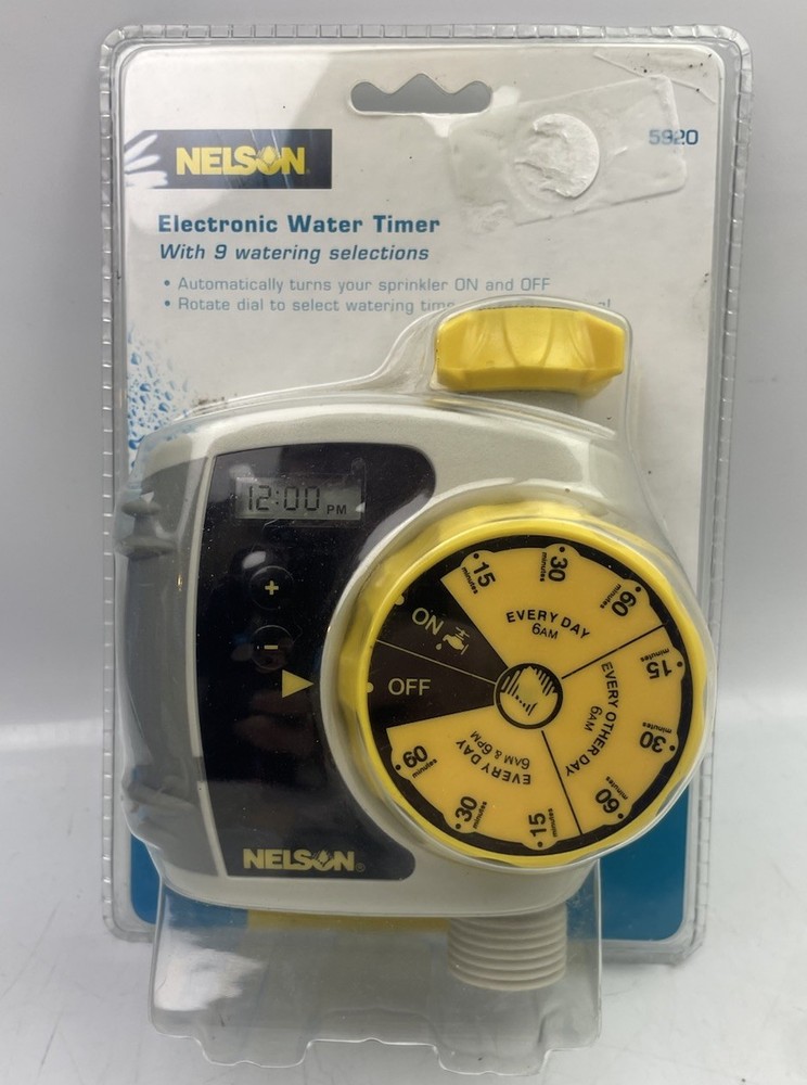 ⭐ Nelson 5920 Electronic Water Timer w/ 9 Watering Selection Programs Settings ⭐