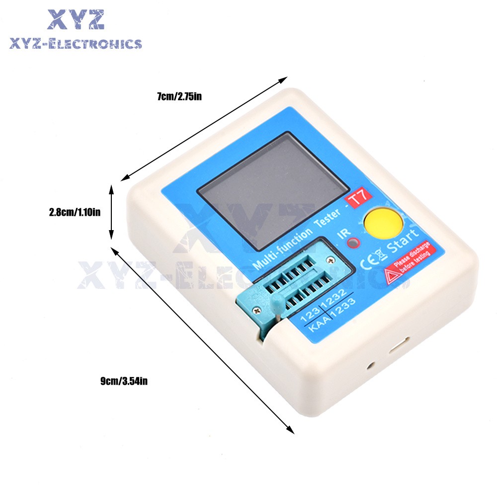 LCR-T7 Transistor Tester TFT Display Diode Triode Capacitance Meter PNP MOSFET