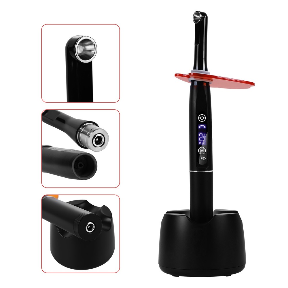 Dental Wireless LED Curing Light 2500mw 1 Second Resin Cure Lamp