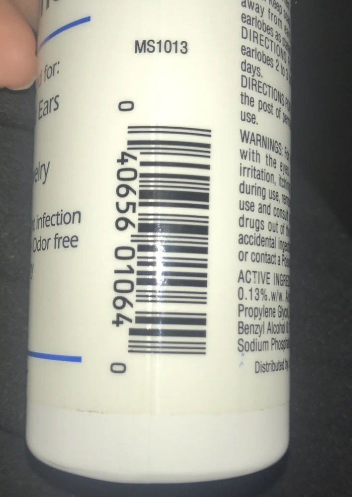 MEDISYSTEM EAR ANTISEPTIC After Piercing Ear Care Solution 4 oz Never Expired