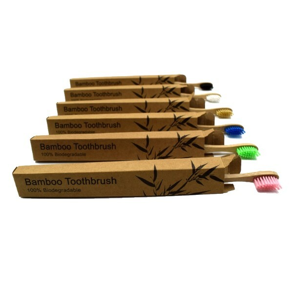 BlustarFreedom 10 Pack Multicolor Bamboo Soft Bristle Toothbrushes
