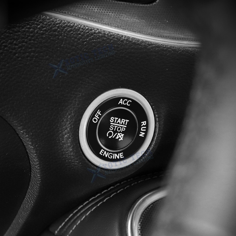 Keyless Engine Push Start Button & Surrounding Ring For Dodge Charger Challenger