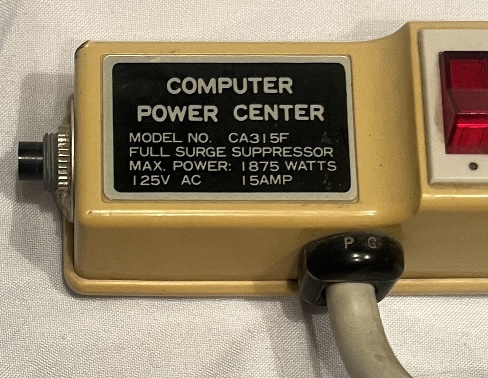 Vintage Computer Power Center Surge Protector Switched Outlets Tested