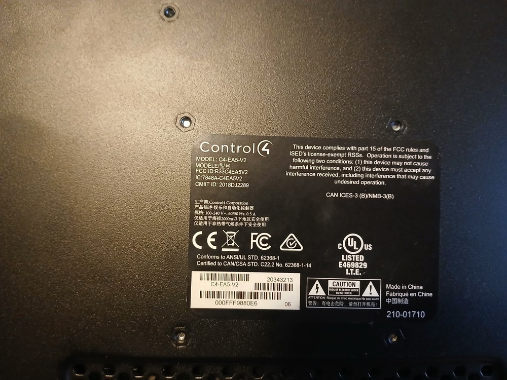 Control4 C4-EA5-v2 Smart Home Automation Controller
