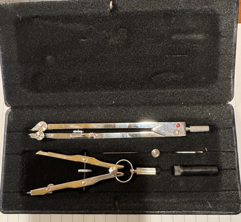 BB Berrick B.100 Precision drawing instruments Compass Set
