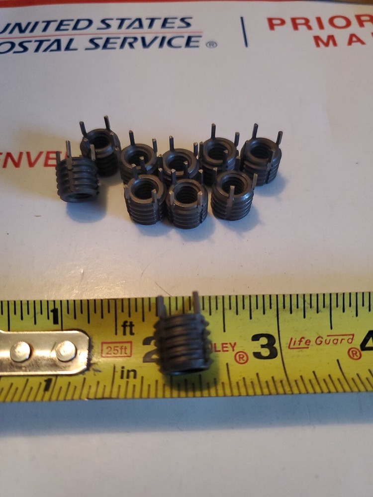 (10) Thread Locking Inserts 5/16-18 Internal Thread, 1/2-13 External Thread, S3