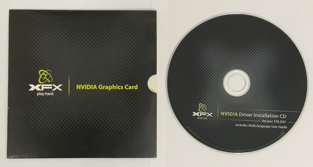 XFX Nvidia Graphics Card Driver Installation CD Version 178.24Y Software