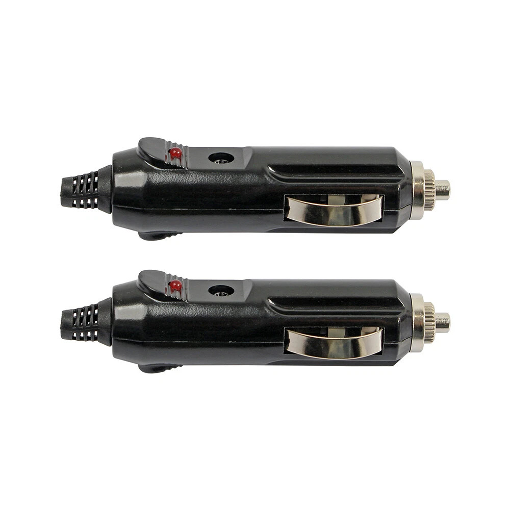 2Pack 12V Male Car Cigarette Lighter Socket Plug Connector NEW