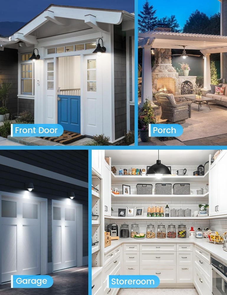 Motion Sensor Light Bulbs, 13W (100Watt Equivalent), Motion Activated Dusk to...