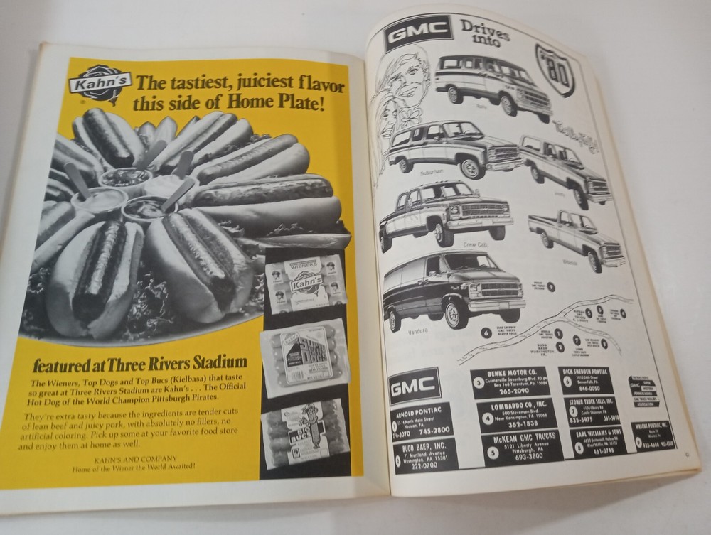 1980 Pittsburgh Pirates Unscored Scorebook Program MLB Baseball