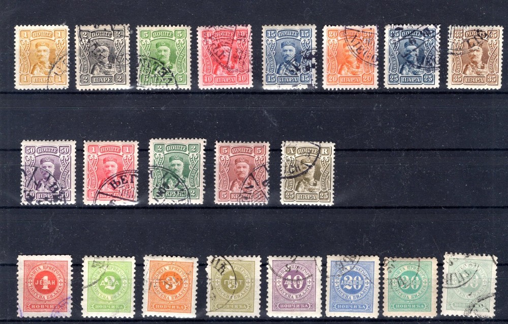 Montenegro  - old stamps - two complete sets