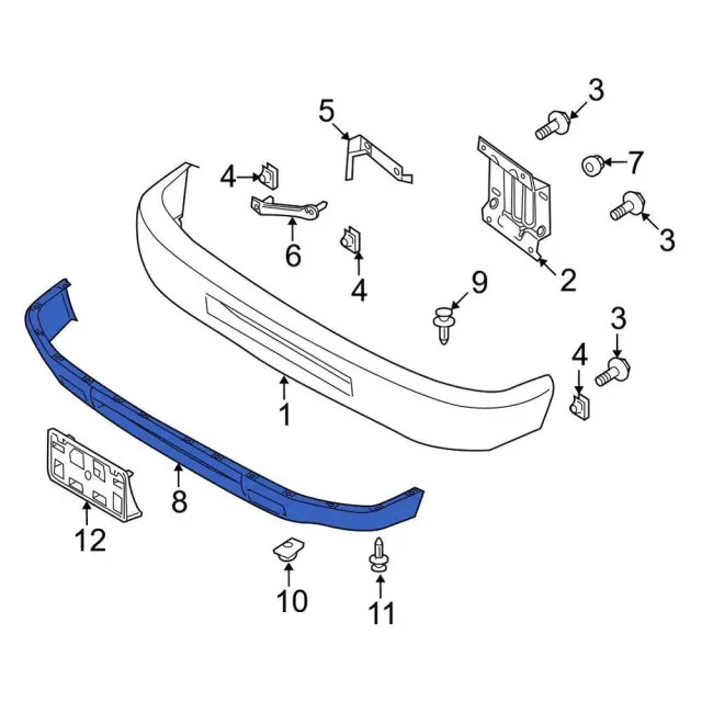 Genuine Ford Valance Panel LC2Z-17626-AA