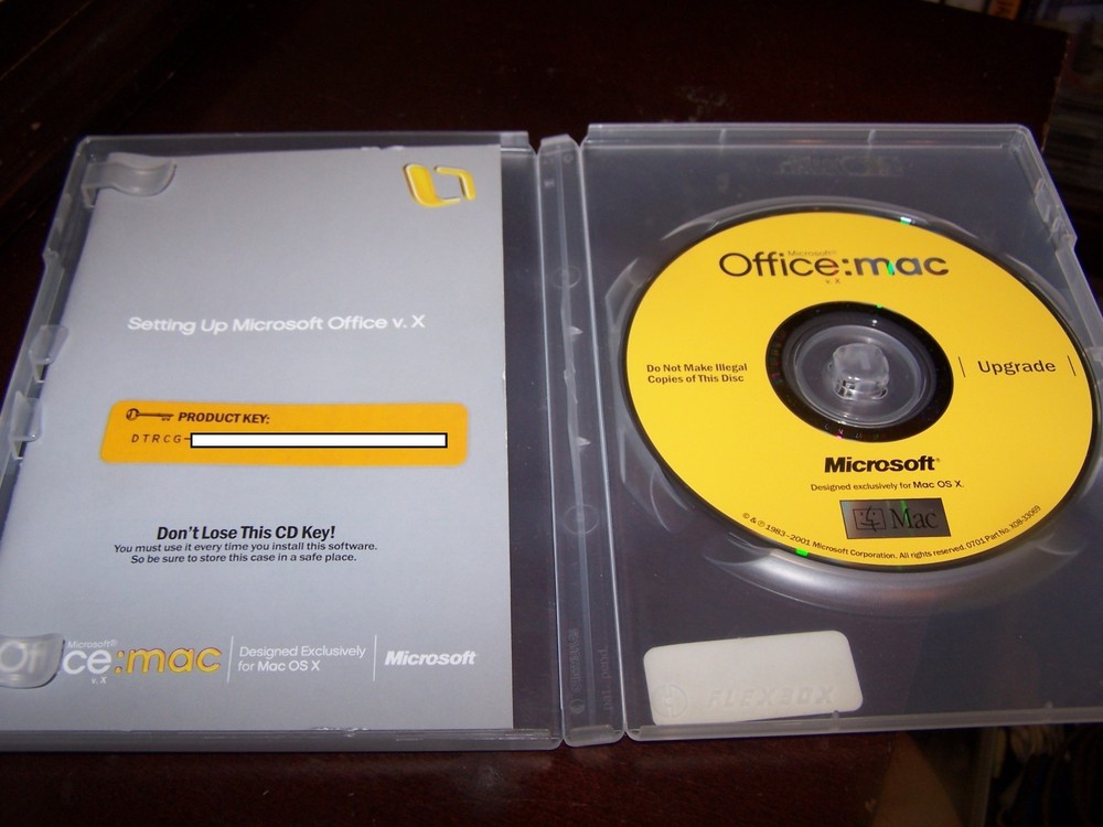 Microsoft Office Mac v.X with Key