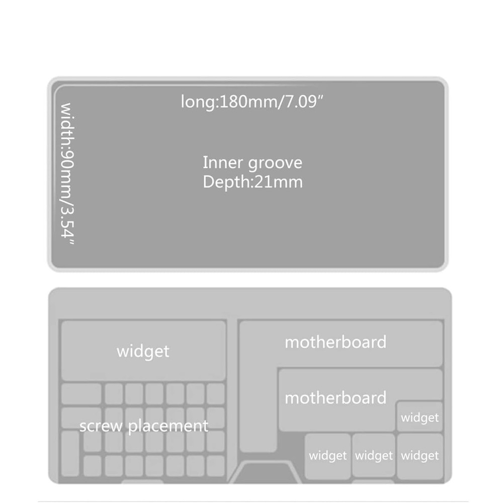 2 Pack Phone Repair Module Organizer Precision Component Storage Case Contain...