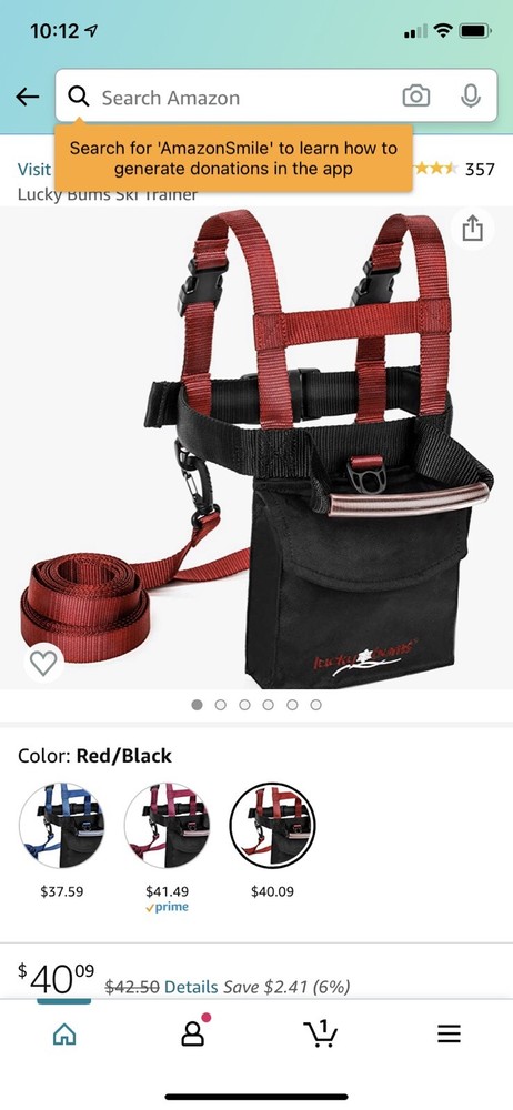 Lucky Bums Ski Trainer Red/Black