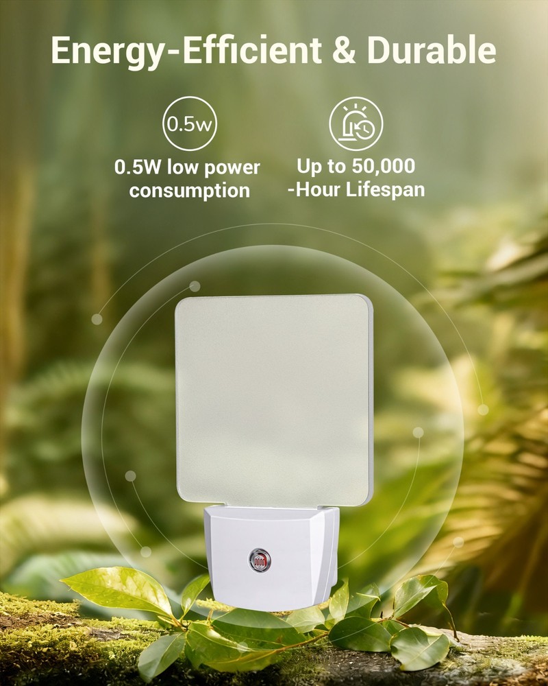Night Lights Plug into Wall, LED Night Lights, Dusk to Dawn Sensor, 3000K Warm