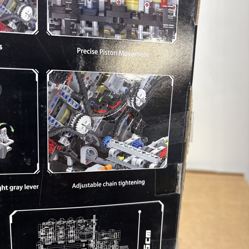 Mould King V8 Engine Model kit 10130 Motorized Car Building Blocks Open Box