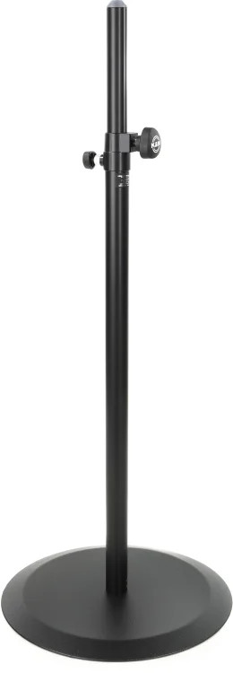 K&M 26735 Round Base Speaker Stand - Black