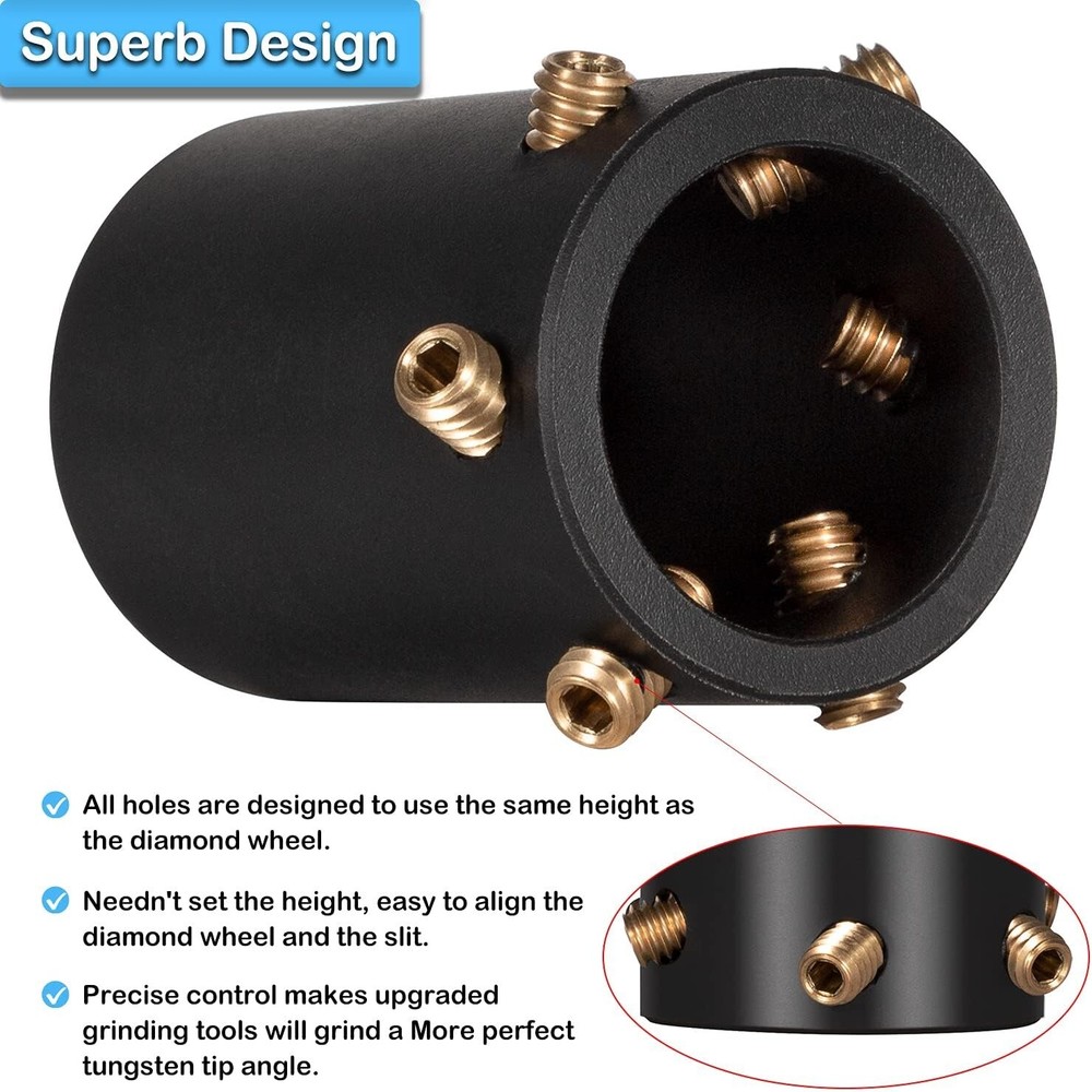 TIG Welding Tungsten Electrode Sharpener/ Grinder Multi-Angle & Offsets