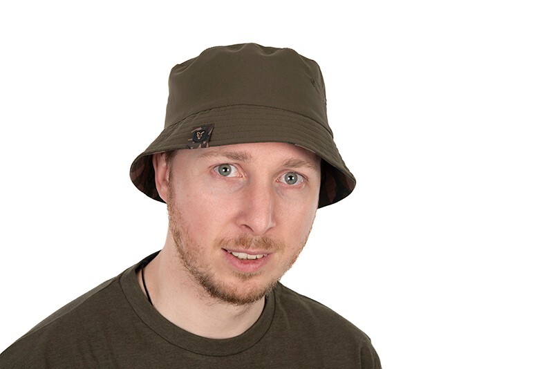 Fox Reversible Bucket Hat Khaki/Camo Fishing Hat