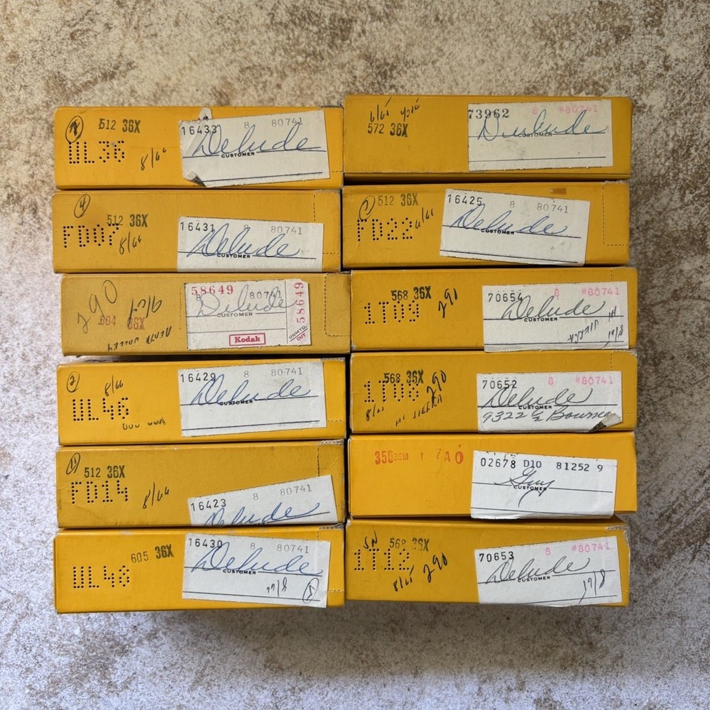 12 Vintage 1960s Kodak Empty Slide Holders