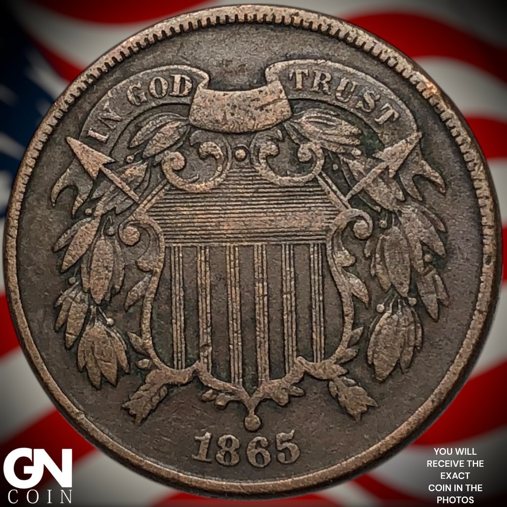 1865 2 Cent Piece Z4419