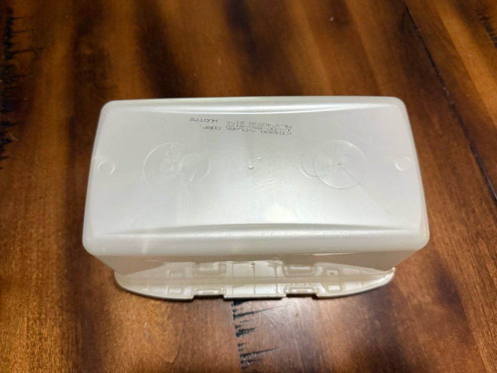 Huggies Baby Wipes Container White Plastic Flip Lid Refillable EMPTY