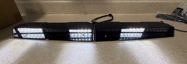 Hawk 3 Visor Led Light bar Universal Brackets LED EQUIPPED Green/White