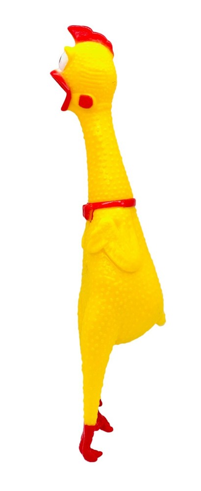 Goldenvalueable Squeezing Squawkin' Chicken, Rubber Screaming 16" Tall