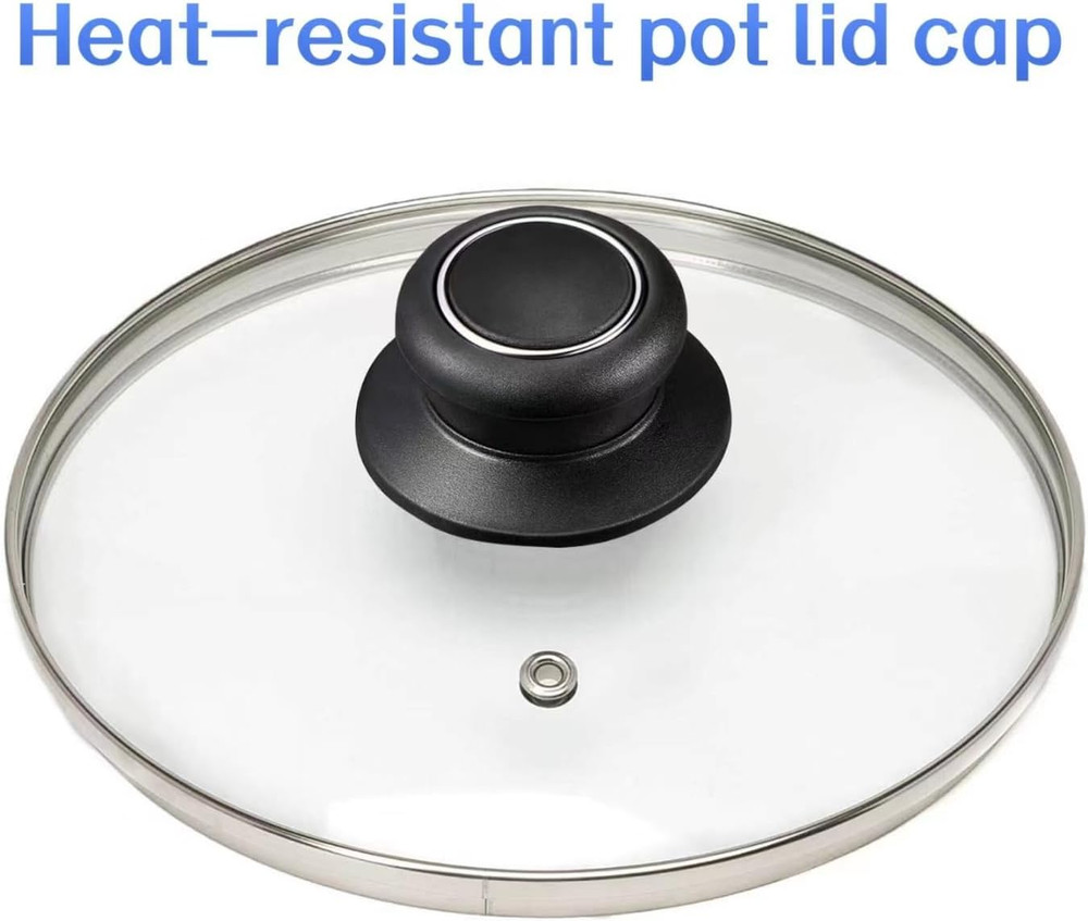 2Pcs Pot Lid Knobs, Kitchen Bakelite Pot Lid Handle, Universal Pot Lid Top Repla