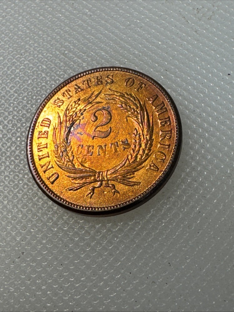 1865 2 cent piece FH
