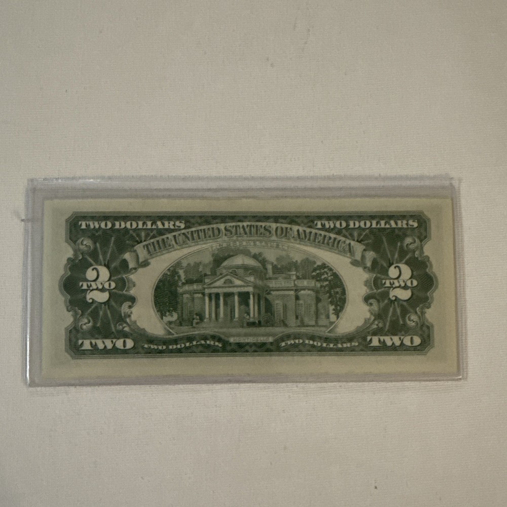 1963 A $2 Two Dollar Bill Red Seal