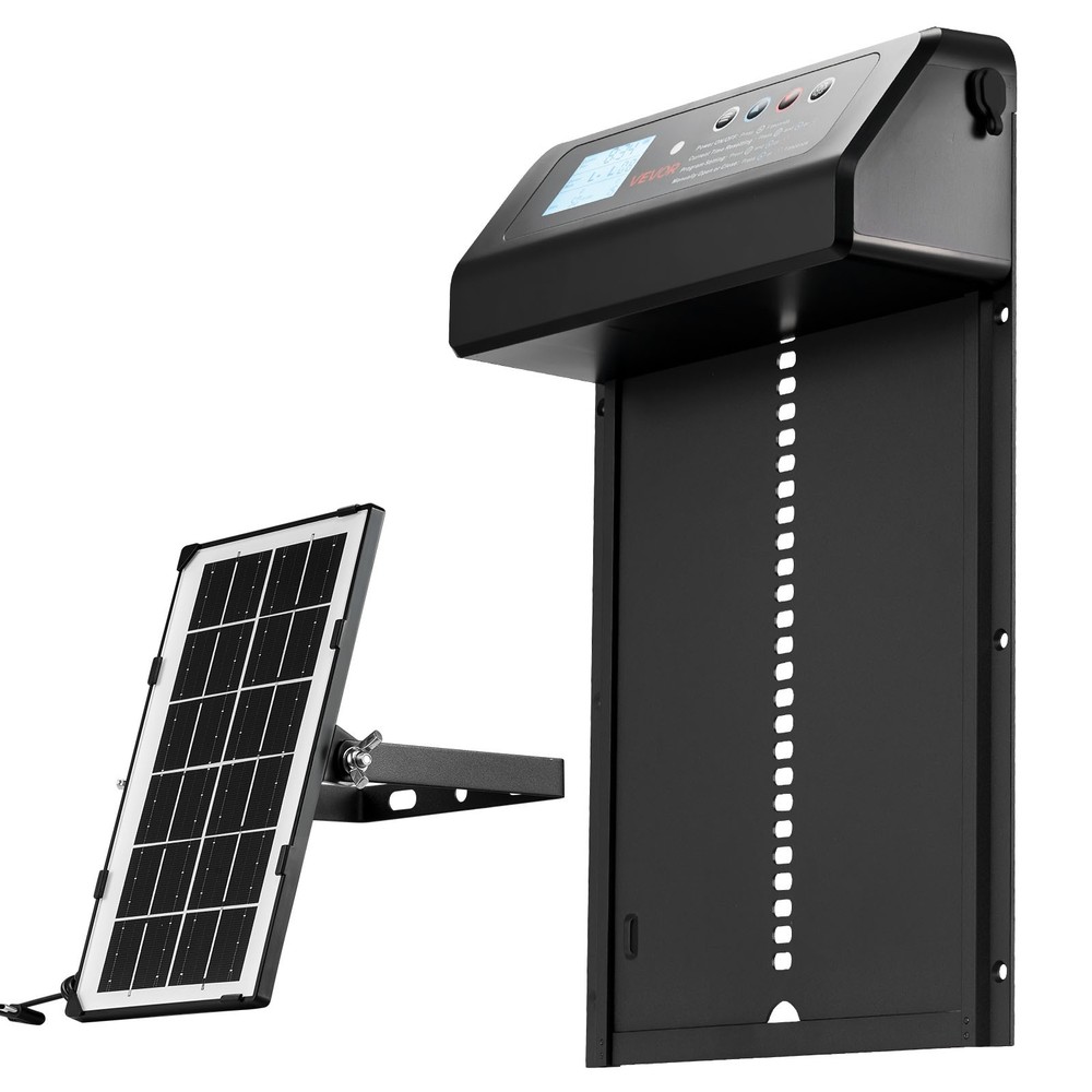 VEVOR DC & Battery Powered Automatic Chicken Coop Door Opener Light Sensor Timer