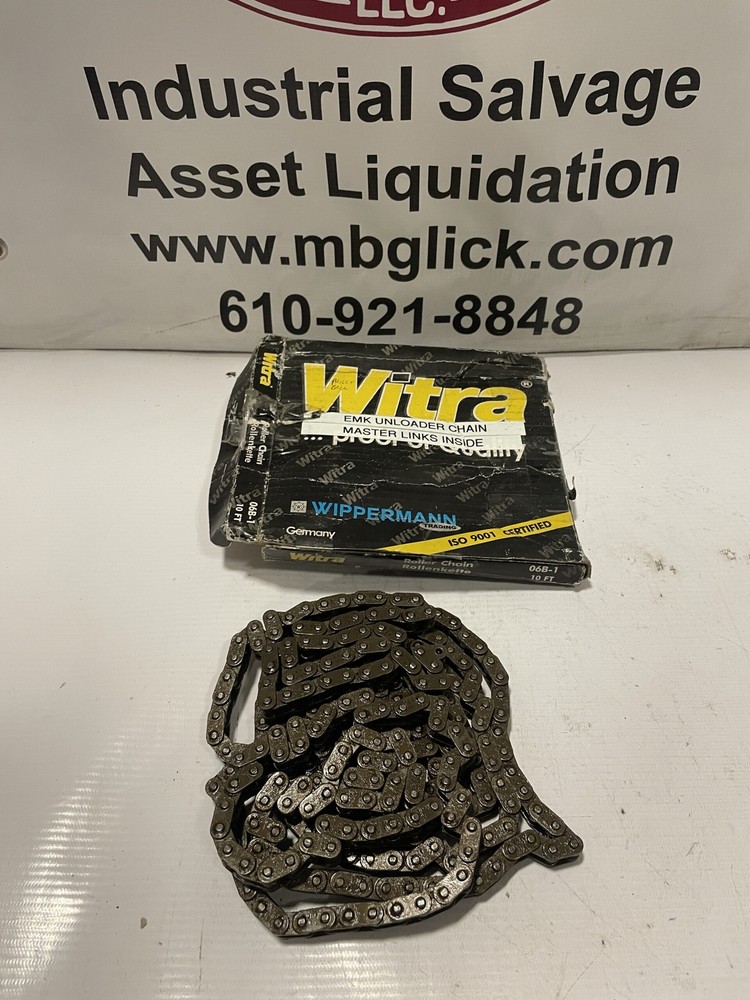 Witra 06B-1 Roller Chain 3/8" 10ft -NIB