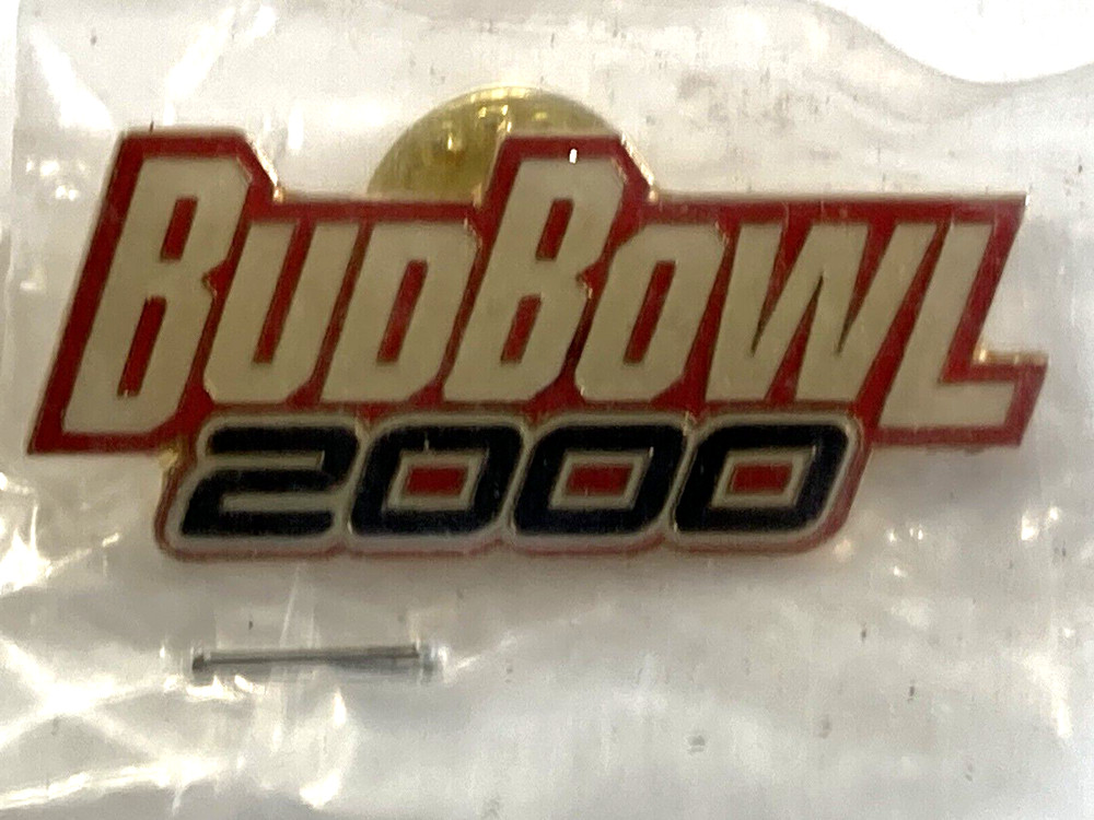 Vintage Budweiser Bud Bowl 2000 Advertising Pin New