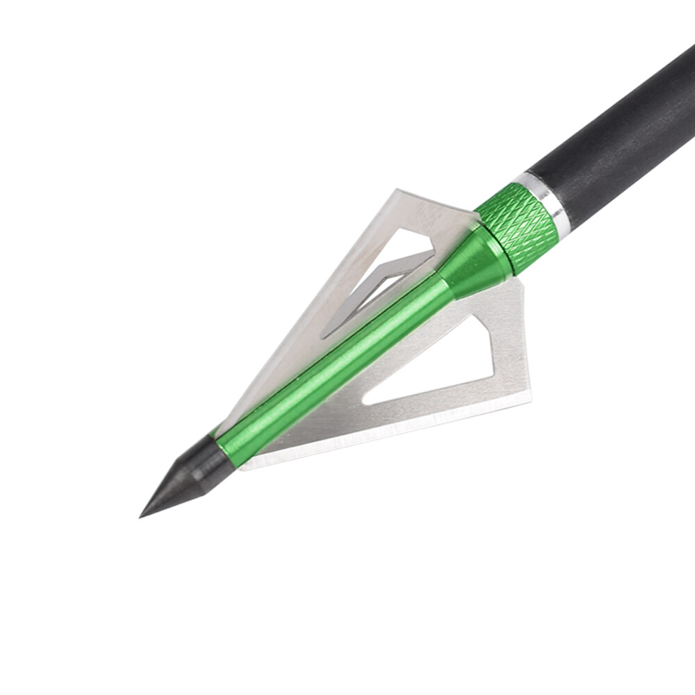 Archery 3 Fixed Blade 100 Grain Broadheads for Compound Bow Crossbow Hunting