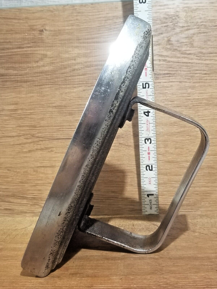 Rare Antique Original Chromed Cast Iron Flat Iron