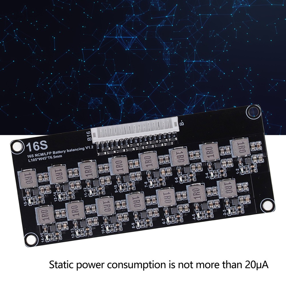 16S Active Battery Equalizer Inductive Battery Pack Balancer Board 2‑4.5V✈