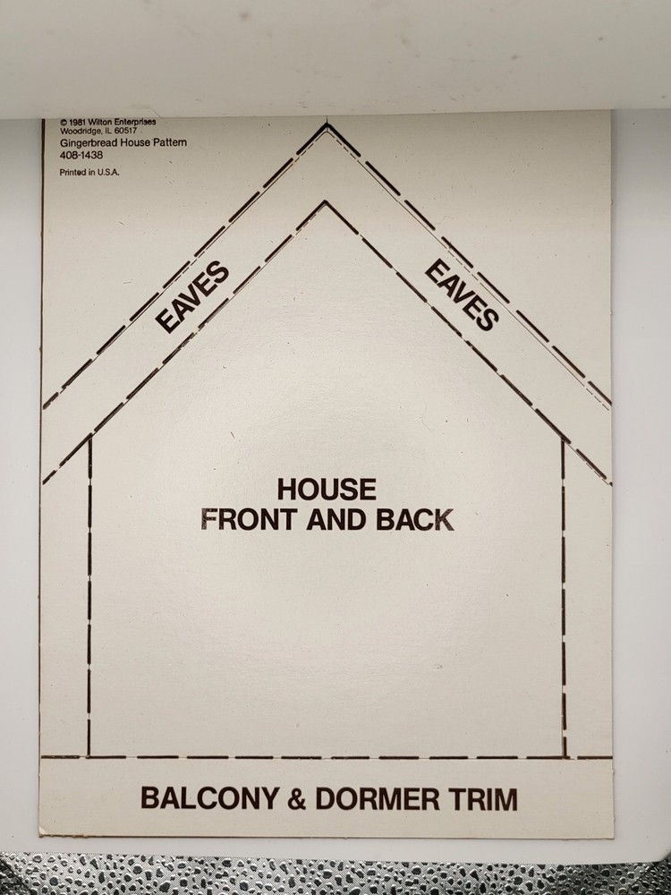 1981 Wilton Gingerbread House Kit