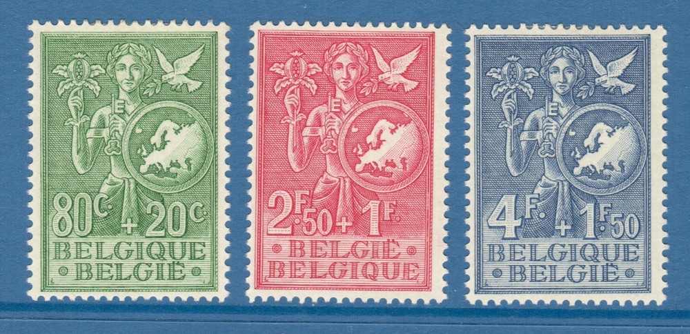 BELGIUM 1953 Europe set MLH